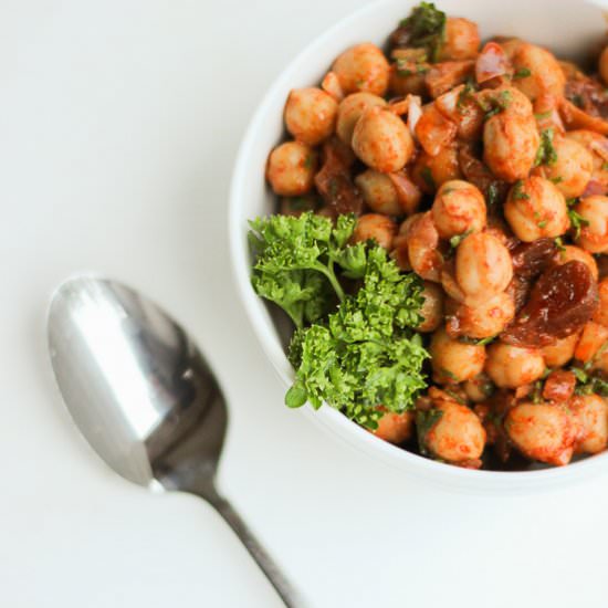Turkish Garbanzo Salad - Recipe photo by practical-stewardship