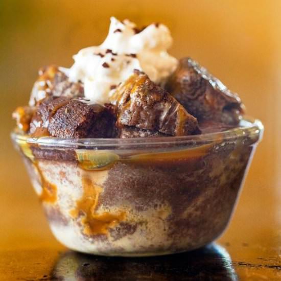Donut & Coffee Whisky Bread Pudding - Recipe photo by Jackie Alpers