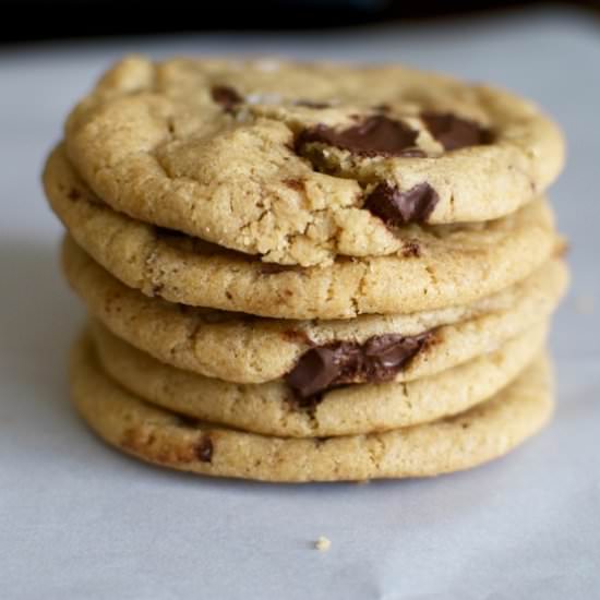 Chocolate Chip Cookies w/ Sea Salt - Recipe photo by doublethyme