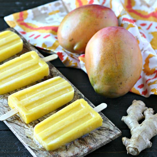 Spiced Mango Popsicles with Ginger - Recipe photo by EverydayMaven