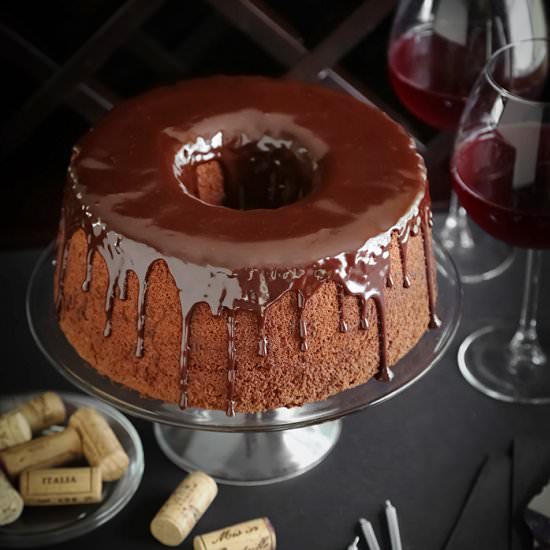 Chocolate Red Wine Chiffon Cake - Recipe photo by sprinklebakes