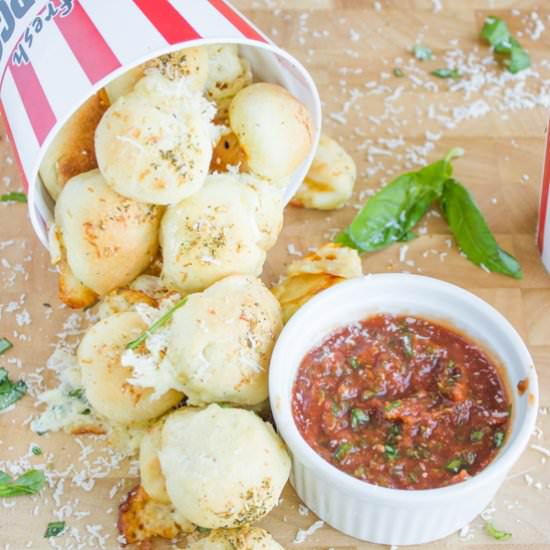 Pizza Popcorn Bites - Recipe photo by two.purple.figs