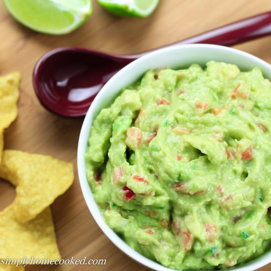 Easy Guacamole - Recipe photo by simplyhomecooked