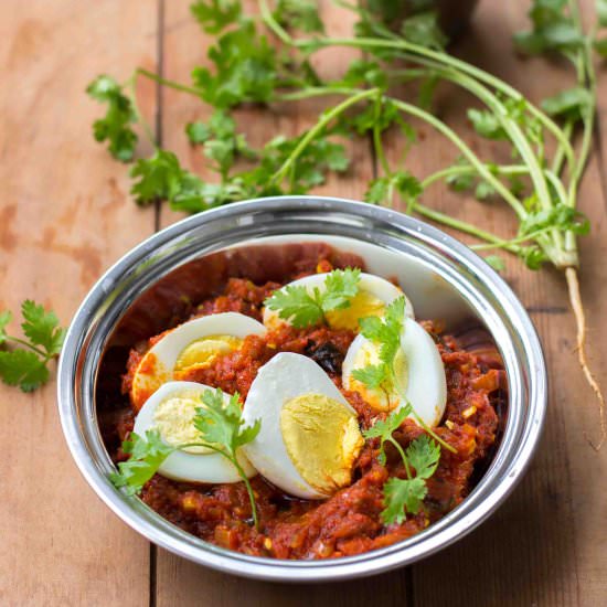 Spicy Naadan Egg Roast - Recipe photo by kannammacooks
