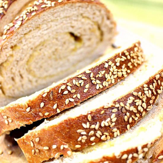 Whole Wheat Dijon Pretzel Bread - Recipe photo by Kudos Kitchen by Renee