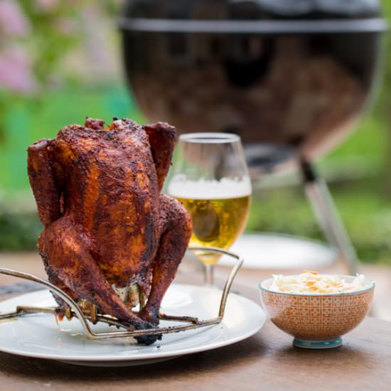 Beer Can Chicken with Coleslaw - Recipe photo by azenkemencem