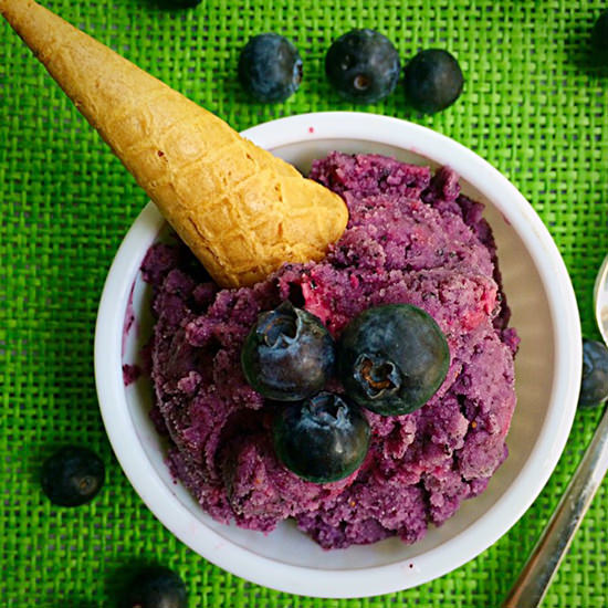 Blueberry Cardamom Sherbert - Recipe photo by Whisk and Tell