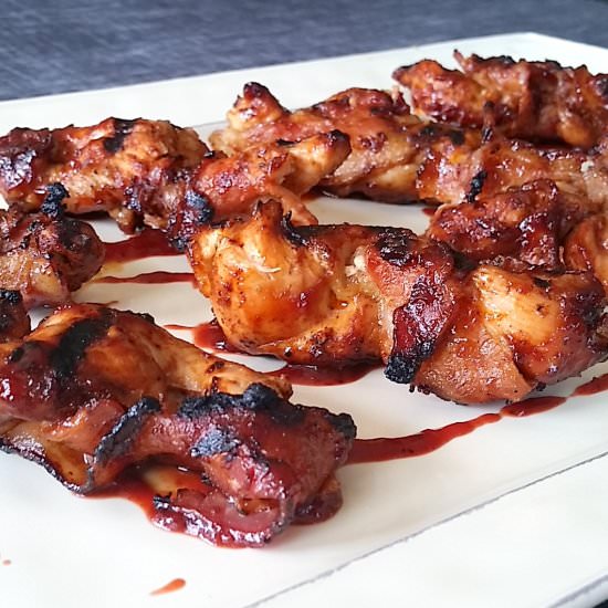 Bacon Wrapped Chicken Fire Sticks - Recipe photo by Dad Whats 4 Dinner