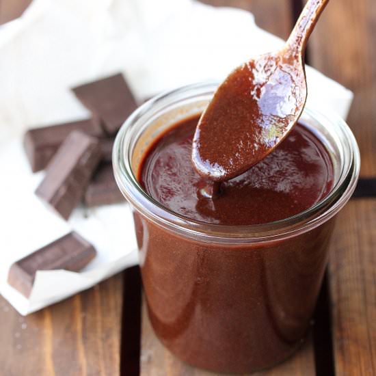 Homemade Chocolate Sauce - Recipe photo by HowToFeedaLoon