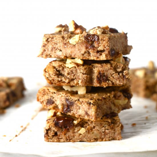 Almond Butter Cannellini Blondies - Recipe photo by justjfaye