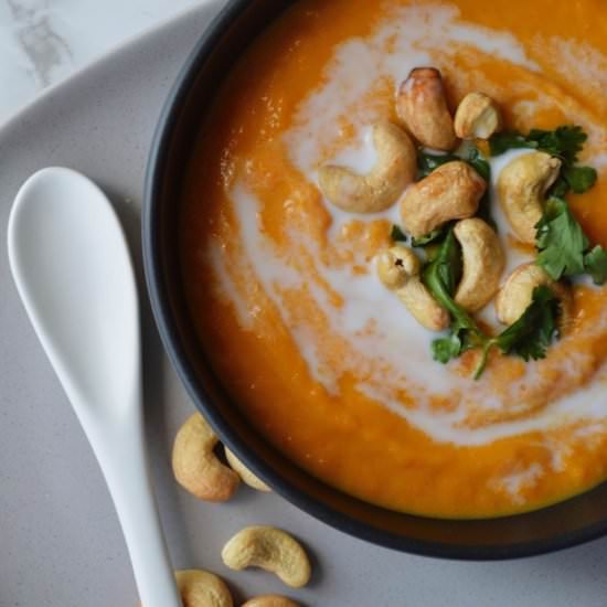 Carrot & Coconut Soup - Recipe photo by The Gluten Free Table