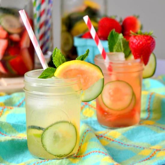 Cucumber Summer Sangria – 2 Ways - Recipe photo by Fair Robin Revival