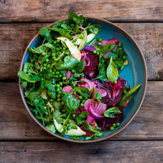 Beet, Avo and Pea Salad - Recipe photo by heinstirred