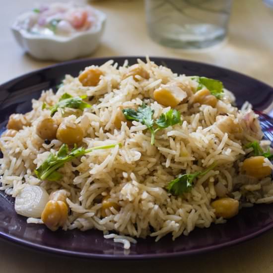 Channa Pulao - Recipe photo by Akila
