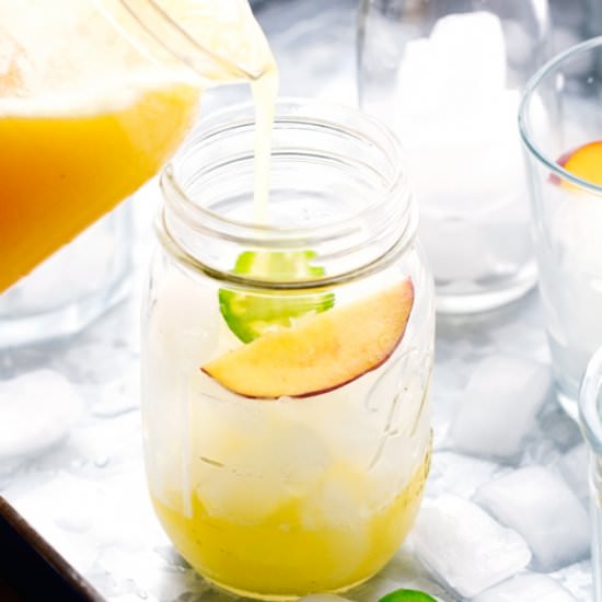 Peach Agua Frescas - Recipe photo by littlespicejar
