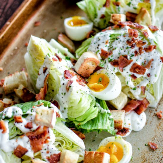 Iceberg Wedge Salads - Recipe photo by cookingandbeer