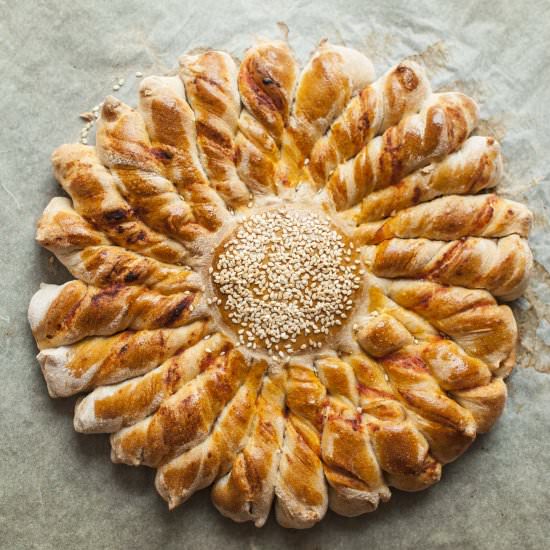 Sunny Finger Bread - Recipe photo by mydailysourdoughbread