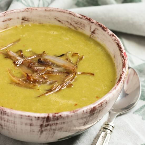 Garlic Scape and Asparagus Soup - Recipe photo by stephinthyme