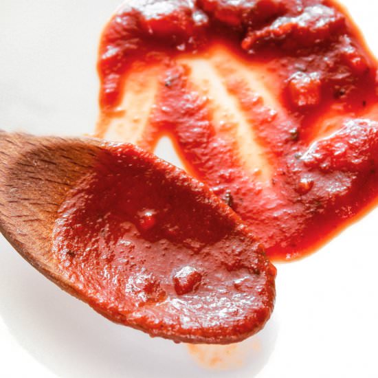 Simple Tomato Sauce - Recipe photo by farmraisedcooking
