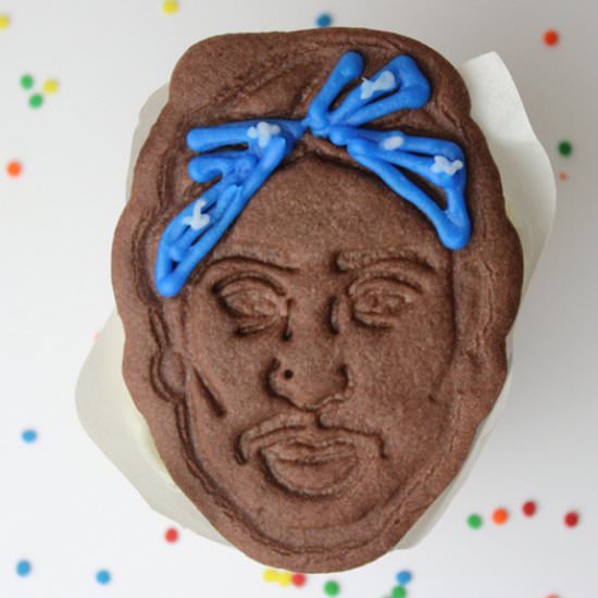 Tupac Birthday Cupcakes - Recipe photo by NerdistDotCom