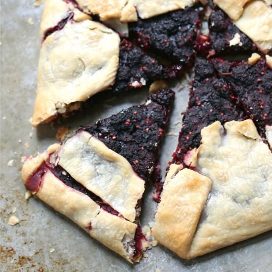 Mulberry Galette Tart - Recipe photo by TimVidraEats