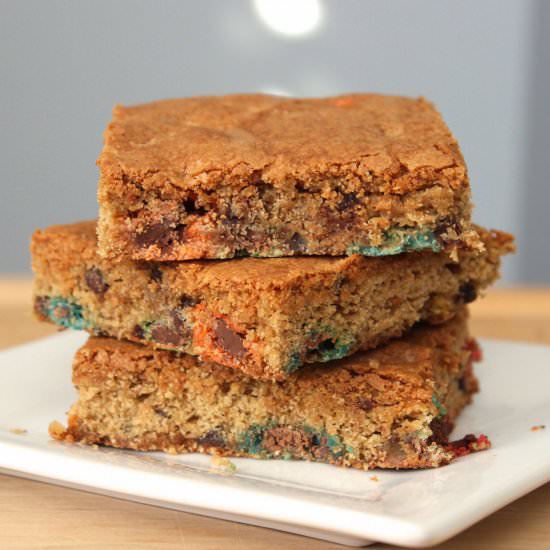 Chocolate Candy Blondies - Recipe photo by 360familynutrition