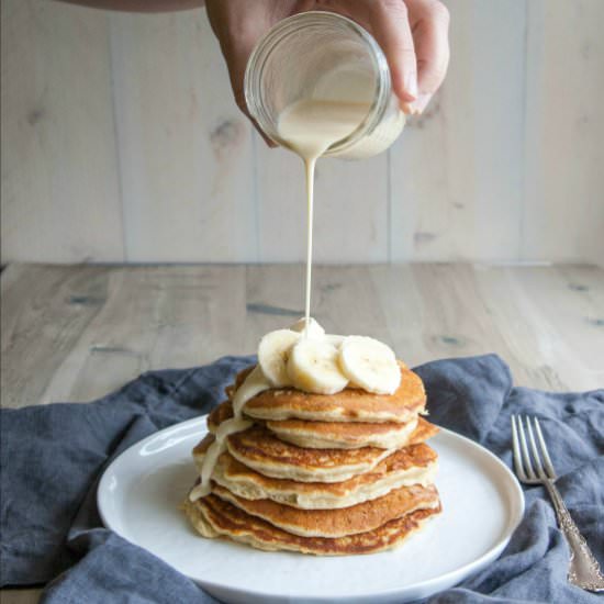 Tres Leches Banana Pancakes - Recipe photo by Sweetphi