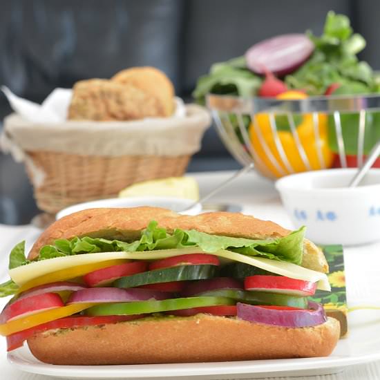 Summer Vegetable Summer Sandwich - Recipe photo by MasalaKorb