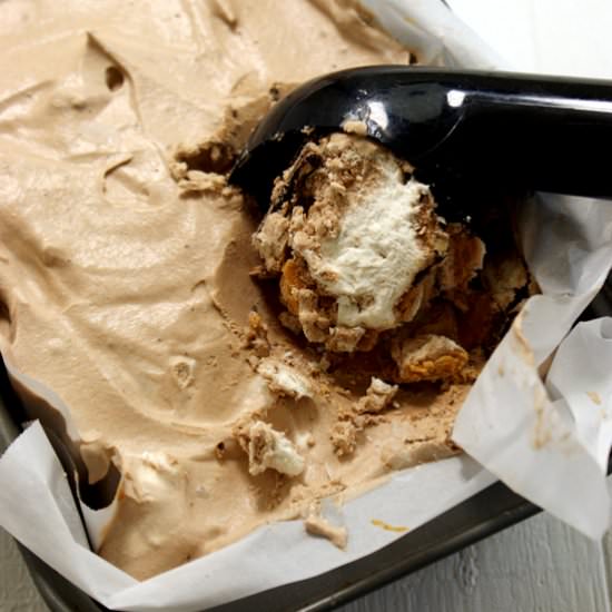 No Churn Chocolate PB Ice Cream - Recipe photo by feedme_imhungry