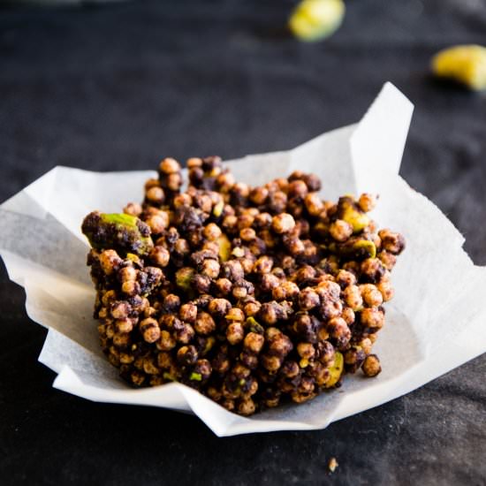 Hazelnut & Pistachio Clusters - Recipe photo by Wellness with Taryn
