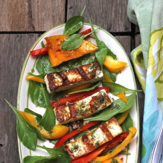 Grilled Paneer Salad - Recipe photo by saffrontrail
