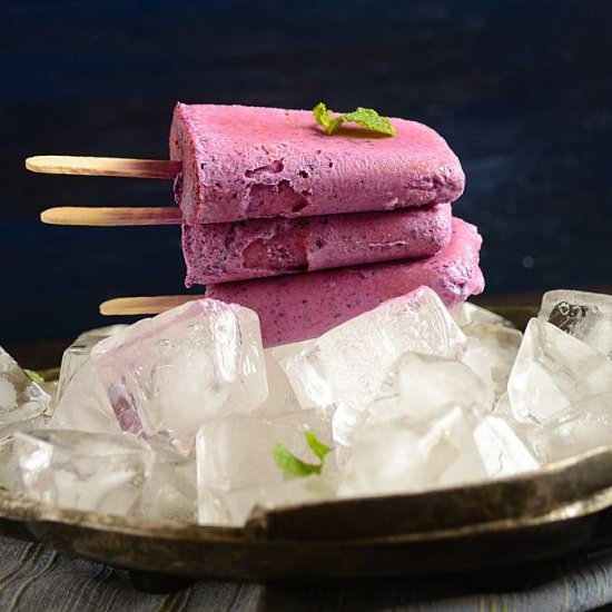 Jamun Fruit Yogurt Popsicle - Recipe photo by currytrail