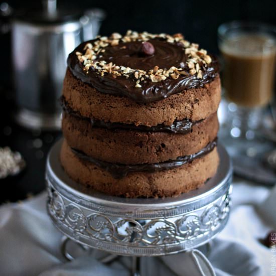 Hazelnut Chocolate Truffle Torte - Recipe photo by URBANBAKES