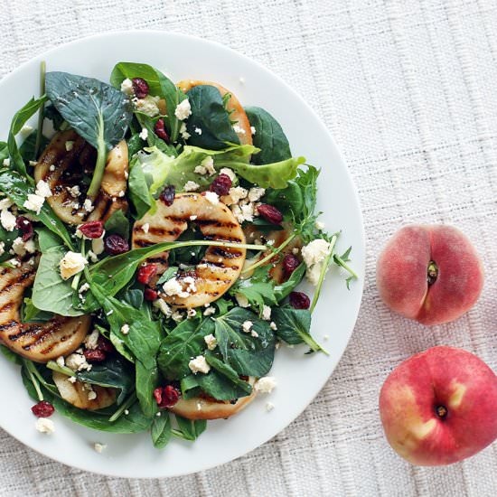 Grilled Peach and Cranberry Salad - Recipe photo by rsmacaalay