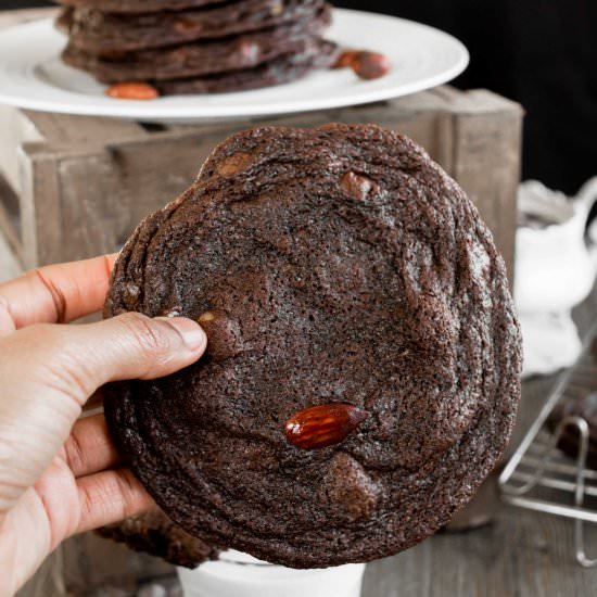 Salted Nuts Dark Chocolate Cookies - Recipe photo by Gastronomic Bong