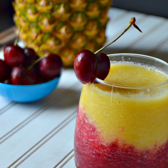 Pineapple Upside-Down Cake Smoothie - Recipe photo by Loose Leaf Vegan