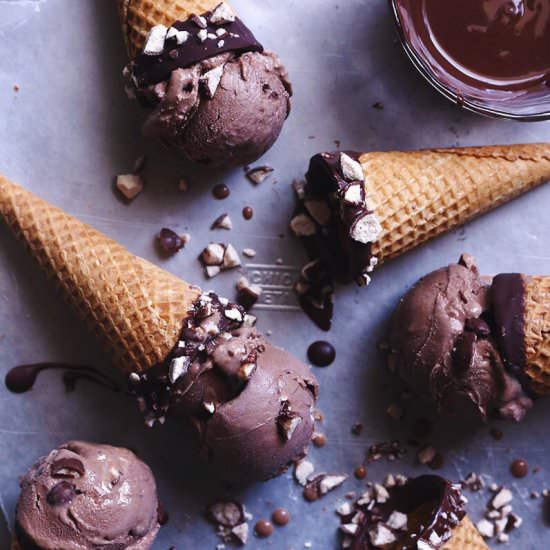 Chocolate Malt Ice Cream - Recipe photo by tuttidolci