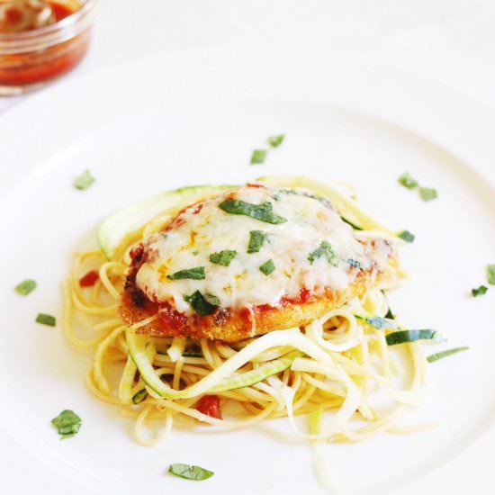 Baked Parmesan Chicken "Noodles" - Recipe photo by Easytoddlermeals
