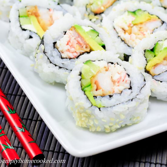 Shrimp Tempura California Roll - Recipe photo by simplyhomecooked