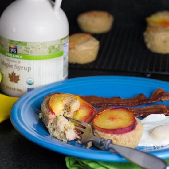 Peach Pancake Muffins - Recipe photo by Chattavore