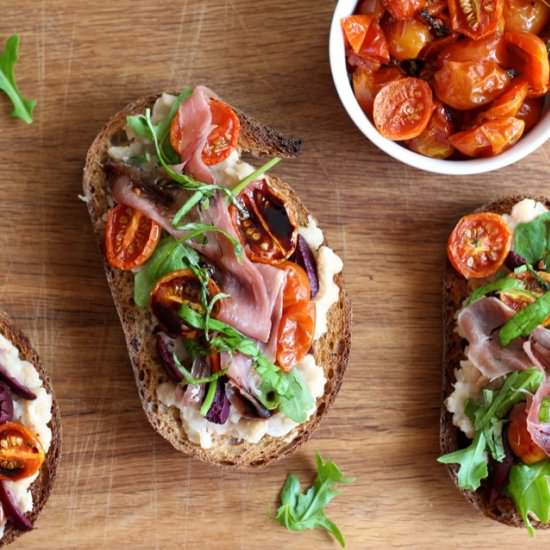 Mega Bruschetta - Recipe photo by borrowedsalt