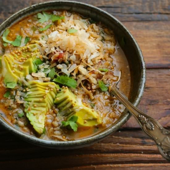 Palak Daal with Coconut - Recipe photo by Petit World Citizen