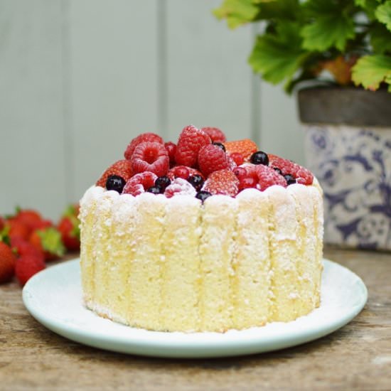 Summer Berry Charlotte Russe - Recipe photo by Domestic Gothess