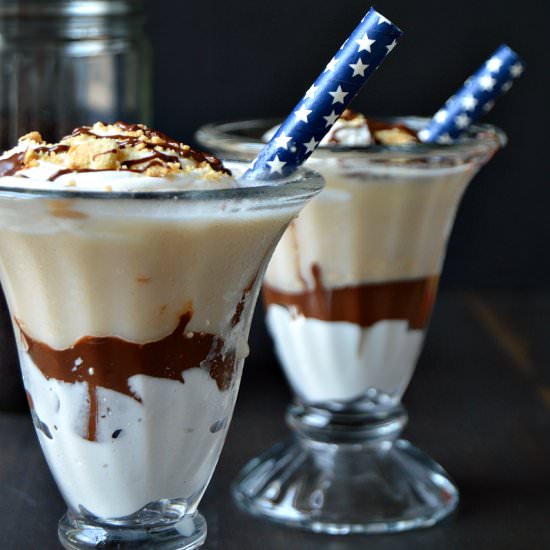Vegan S'mores Frappuccino - Recipe photo by Loose Leaf Vegan