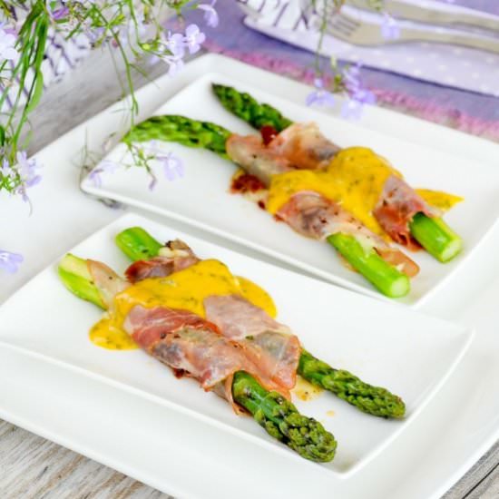 Asparagus Wrapped in Ham - Recipe photo by bazyliaczywanilia