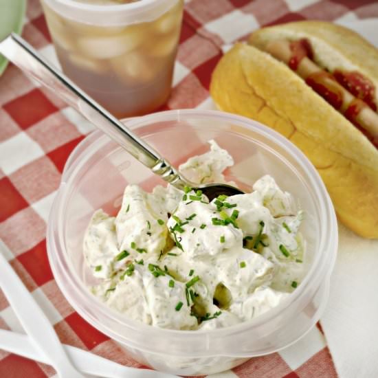 Garlic Dill Potato Salad - Recipe photo by loavesanddishes