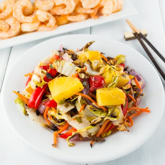 Roasted Hawaiian Slaw - Recipe photo by awholenewtwist.com