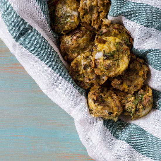Mini Chicken Mushroom Frittatas - Recipe photo by neeludxb
