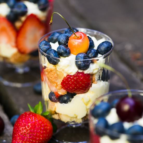 Angel Cake and Berry Trifle Recipe - Recipe photo by MunchkinTime