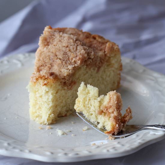 Streusel Sour Cream Coffee Cake - Recipe photo by TheKitchenWhisperer